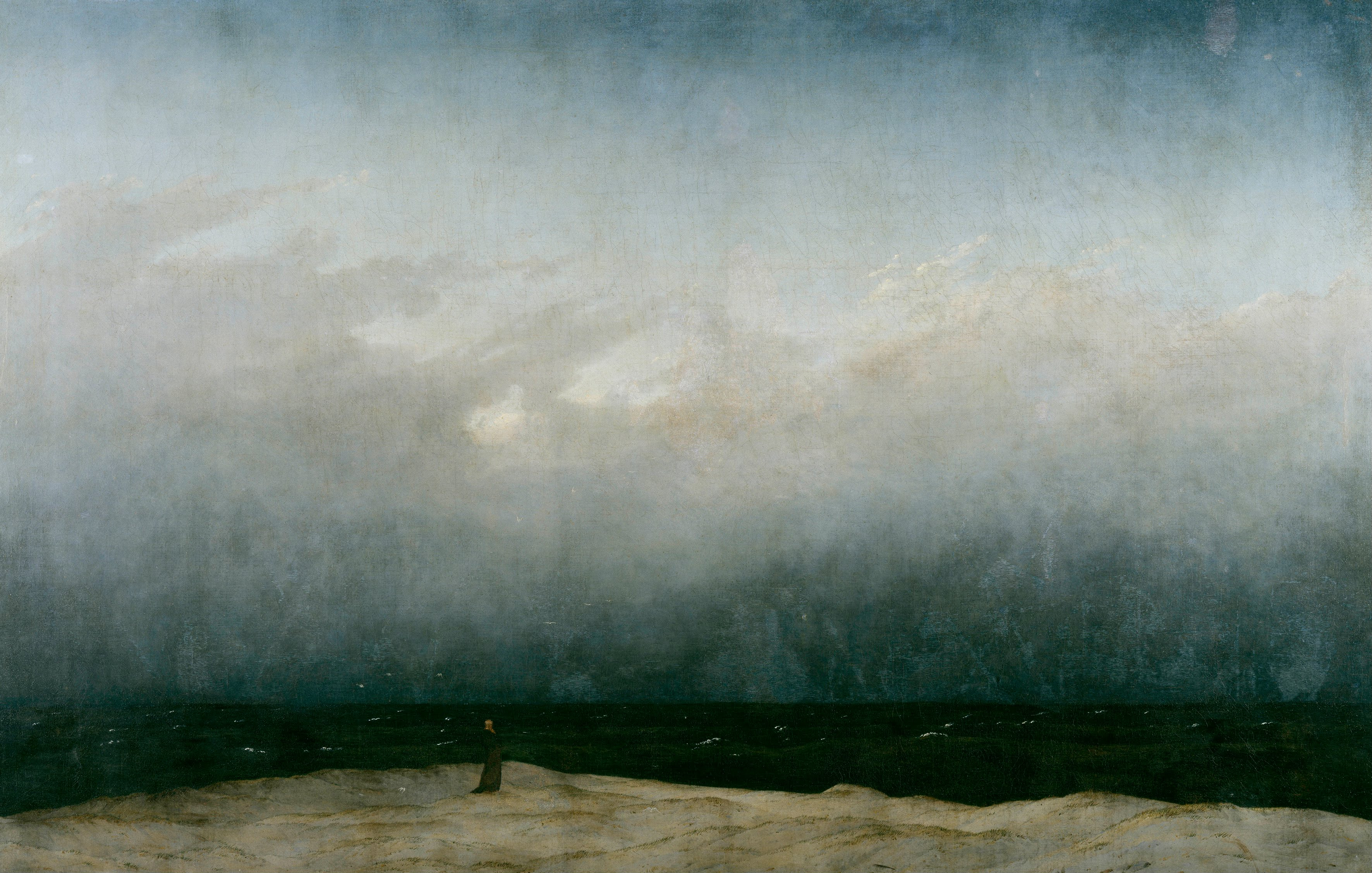 Caspar David Friedrich, « Der Mönch am Meer », 1808-1810.