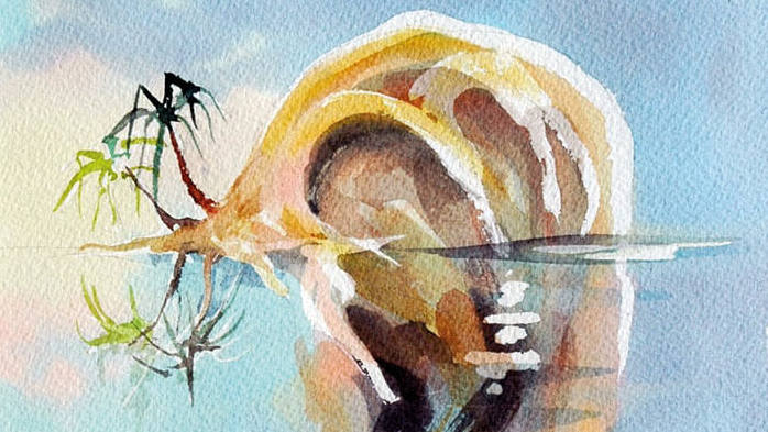 Détail de Bernard Völlmy, « The Isle of Ear », 2005.